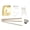 Gold, variant on Home Door Strikes Plate set with Easy to Clean surfaces & Hole Alignment Standard Door Lock Latches Reinforcement
