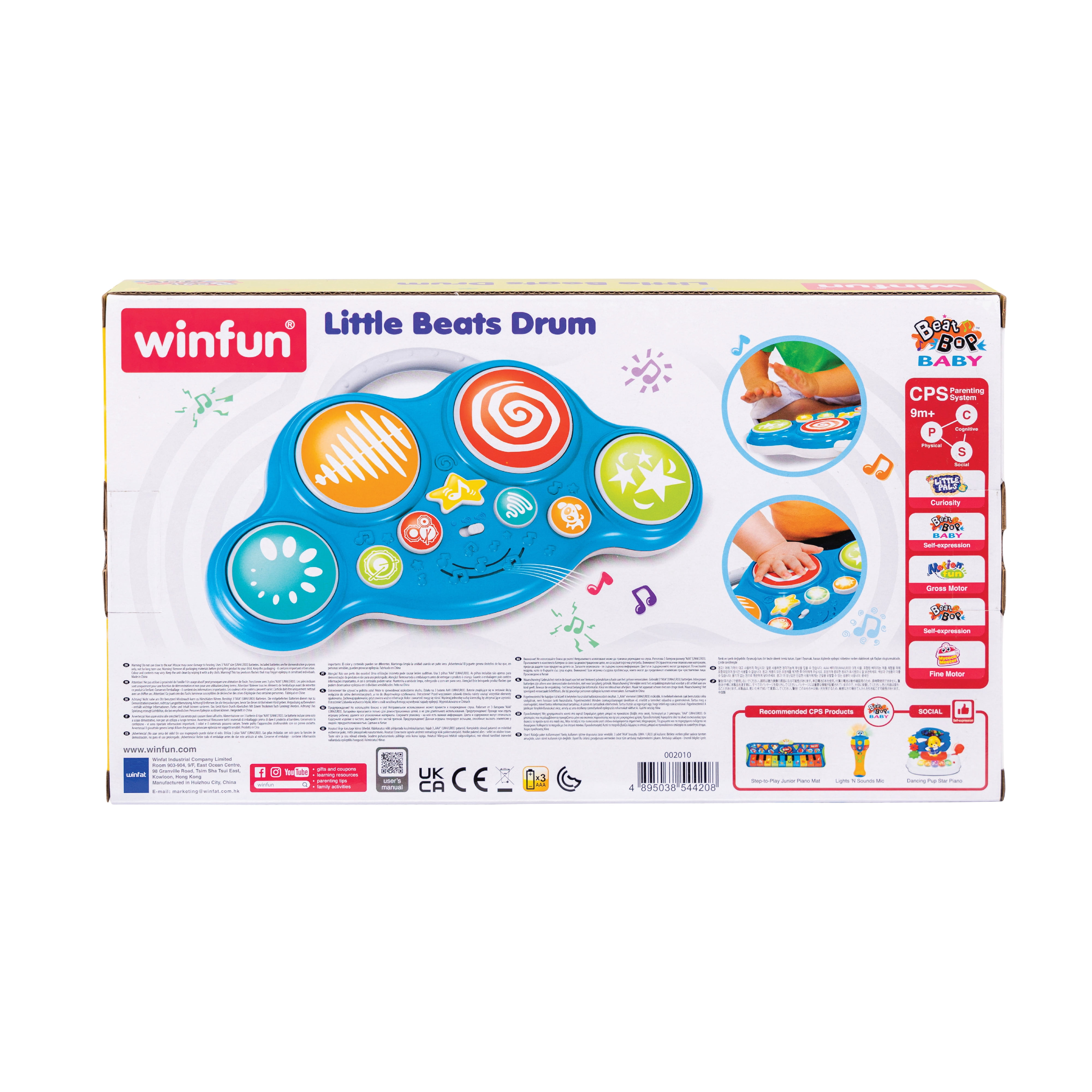 Winfun Little Beats Drum for Toddlers 9 Months and Up