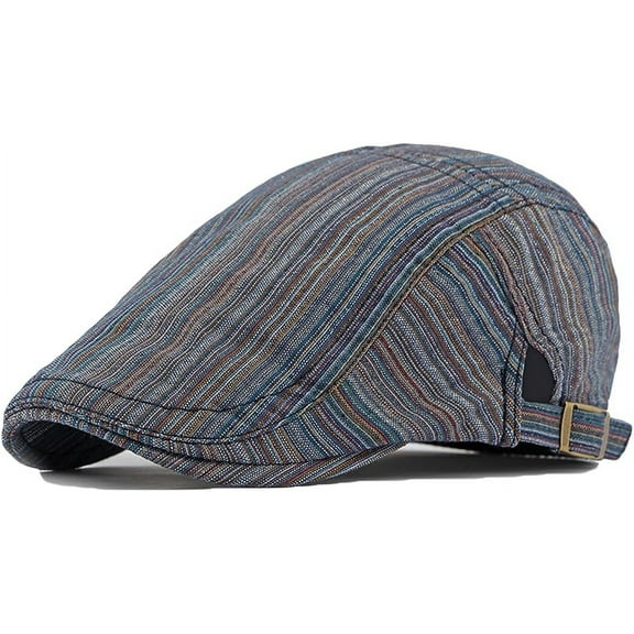 Men's Lightweight Adjustable Newsboy Flat Cap Hat Ivy Gatsby Cabbie Hat Beret