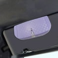 thumbnail image 1 of Caja de gafas para coche, fácil instalación, organizador de carcasa rígida, estuche de almacenamiento para gafas de , para automóvil, regalo para Púrpura, 1 of 8