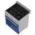 thumbnail image 5 of ZLINE 30 in. Professional Dual Fuel Range in DuraSnow Stainless Steel with Blue Gloss Door (RAS-BG-30), 5 of 5