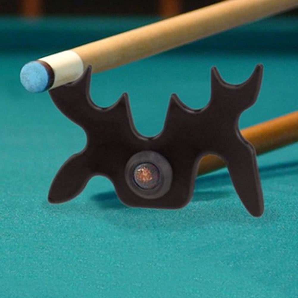 Moose Black Plastic Pool Billiard Cue Stick Bridge Head 