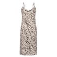 thumbnail image 2 of Sakmal Short Womens Plus Size Dresses Slip Dress Yellow Leopard Print Sexy Deep V-Neck Sleeveless Plus Size Ladies Dresses, 2 of 8