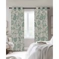 thumbnail image 3 of Green Spring Floral Blackout Curtains, Light Blocking Print Window Curtains, Summer Botanical Vintage Farmhouse Thermal Insulated Window Drapes for Living Room Kitchen Cafe 2 Panels, 104"W x 90"L, 3 of 9