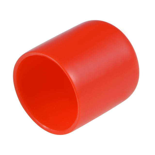 Unique Bargains 27mm ID Red Screw Thread Protectors Vinyl End Caps 5 Pack