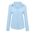 thumbnail image 1 of ITFABS Chemise en Lin à Manches Longues Décontractée pour Femmes, 1 of 7