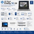 thumbnail image 5 of Laptop HP ZBook Firefly 14 G8 Intel Core i5 11th Gen 16GB 256GB Negro Reacondicionado, 5 of 5