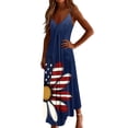 thumbnail image 5 of Vetsdori Women's American Flag Maxi Dress Fourth of July Backless Slip Dress Tank Summer Red White and Blue,Ankle Length Casual Dress for Women Outfits, 5 of 8