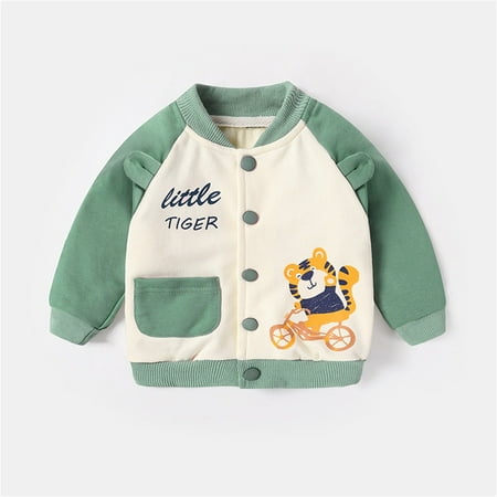 

Sweater For Child Children Kids Toddler Baby Boys Girls Cartoon Animals Long Sleeve Print Letter Baseball Outer Outwear Outfits Clothes Coat