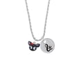 thumbnail image 2 of Delight Jewelry Fimo Clay Cute Kitty Silvertone Script Initial Disc - & - Charm Necklace, 20"+3", 2 of 4