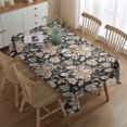 thumbnail image 2 of Pioneer Flower Floral Print Pattern Rectangle Tablecloth 60"x84",Waterproof Polyester Rectangle Table Cloth, Wipeable Spillproof Polyester Tablecloth for Dining, Camping, Indoor and Outdoor, 2 of 5