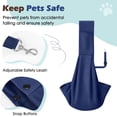 thumbnail image 5 of Pawaboo Small Dog Sling Carrier, Reversible Hands Free Dog Sling Carriers for Small Dogs and Cats, Puppy Slings Carrier with Safety Harness, Puppy Essentials, Indigo, 5 of 7