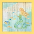 thumbnail image 1 of Great Art Now Sea Splash Mermaid Woodgrain II by Cynthia Coulter, Framed Wall Art, 14W x 14H, 1 of 3
