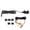 Black Right, variant on Suodoka Car Door Side View Blind Spot Camera HD Night Vision IP68 Waterproof for Truck RV Van Trailer Emergency Vehicle Right Mount Assembly - Universal Fitment 12V DC System