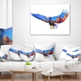 thumbnail image 4 of Designart Eagle Double Exposure Illustration - Animal Throw Pillow - 12x20, 4 of 5