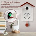 thumbnail image 5 of JTNero Cuckoo Clock Plastic Cuckoo Wall Clock with Bird Tweeting Sound Hanging Bird Clock Minimalist Cuckoo Clock Decorative for Home Living Room, 5 of 5