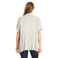 thumbnail image 4 of Women's  Basic Casual Solid Short Sleeve Open Front Cardigan (S-3X), 4 of 4