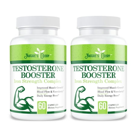 Testosterone Booster Supplement for Men - Extra Strength for Muscle Growth - Supports Vascularity & Energy - 120 Capsules