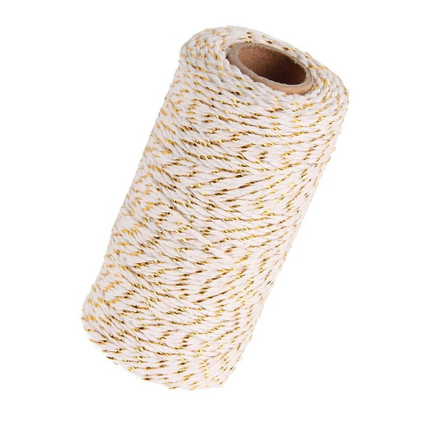 Cordón de Paquete de Hilo Artesanal de Hilo de Yute de 2 Mm para Manualidades Y Oro blanco Colcomx cuerda de yute para manualidades