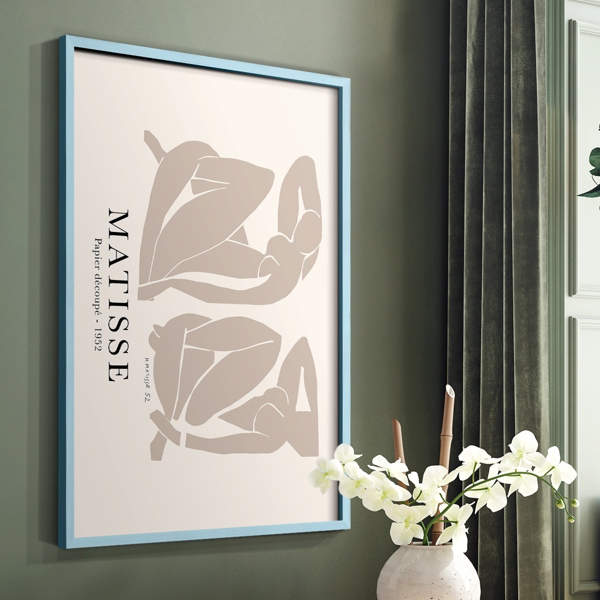 Matisse CCLIII in Solid Wood 11 x 14 Framed Print