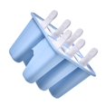 thumbnail image 1 of Toystoory Moldes de silicona para paletas de grado alimenticio de 6 cavidades, molde para paletas de silicona para cocina DIY, fabricante de helados Cocina y Comedor Azul Toystoory HA000007-03B, 1 of 6