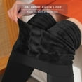thumbnail image 6 of G&Y Fleece Lined Tights for Women -200D Therma Leggings Opaque Warm Winter Pantyhose, Black XL, 6 of 7
