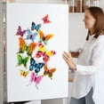 thumbnail image 6 of Butterfly Wall Decor,Plastic Butterflies Foldable Removable Water-Proof Reusable Mural Wall Stickers,3D Butterflies Stickers With Magnets For Party Decorations,Butterfly Decorations,D, 6 of 9