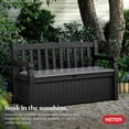 thumbnail image 6 of Keter Solana Outdoor Seating 70 Gallon Resin Deck Box, Grey, 6 of 11