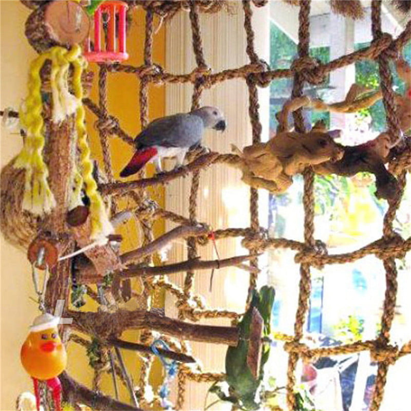 Parrot Birds Climbing Net Jungle Fever Rope Small Animals Toys 