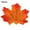Orange, variant on 50/100Pcs Fadeless Fake Autumn Maple Leaf Home Bedroom Wall Wedding Party Decor