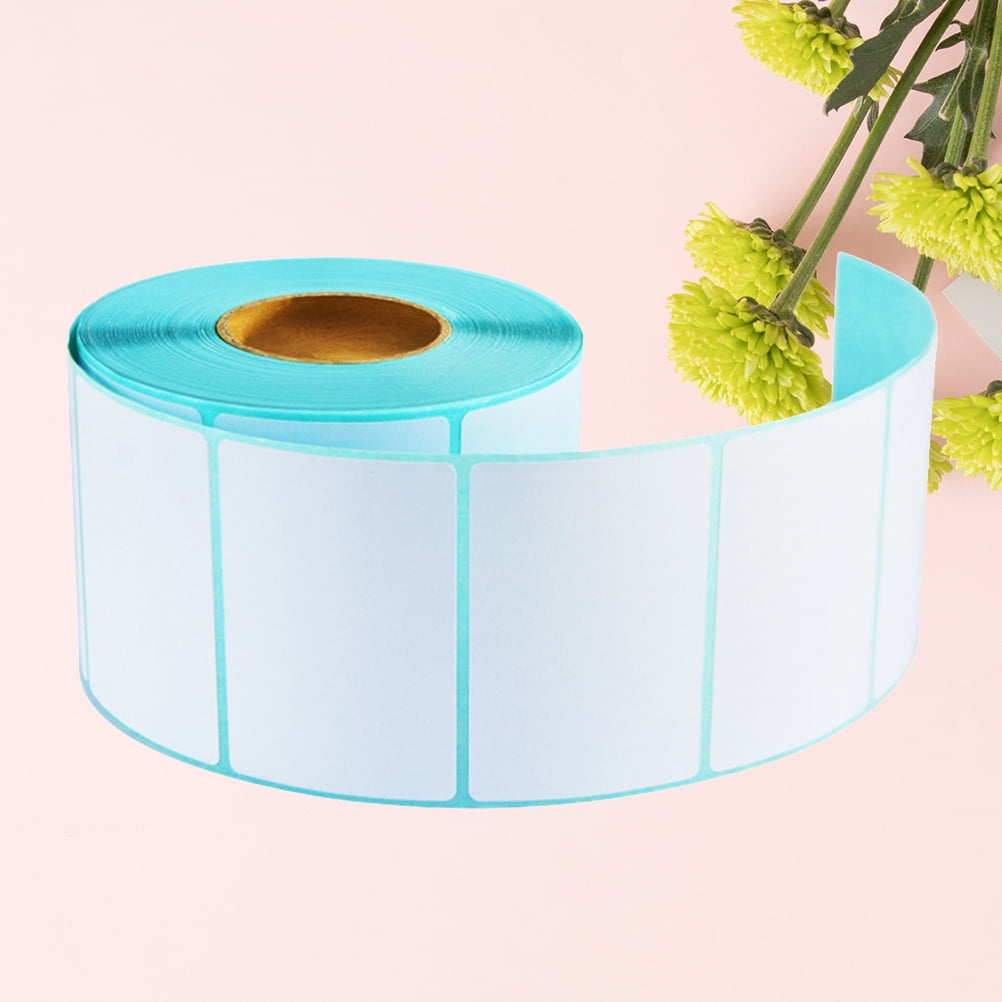 Clispeed 4 Rolls White Paper Sticker Labels for Files and Containers Office