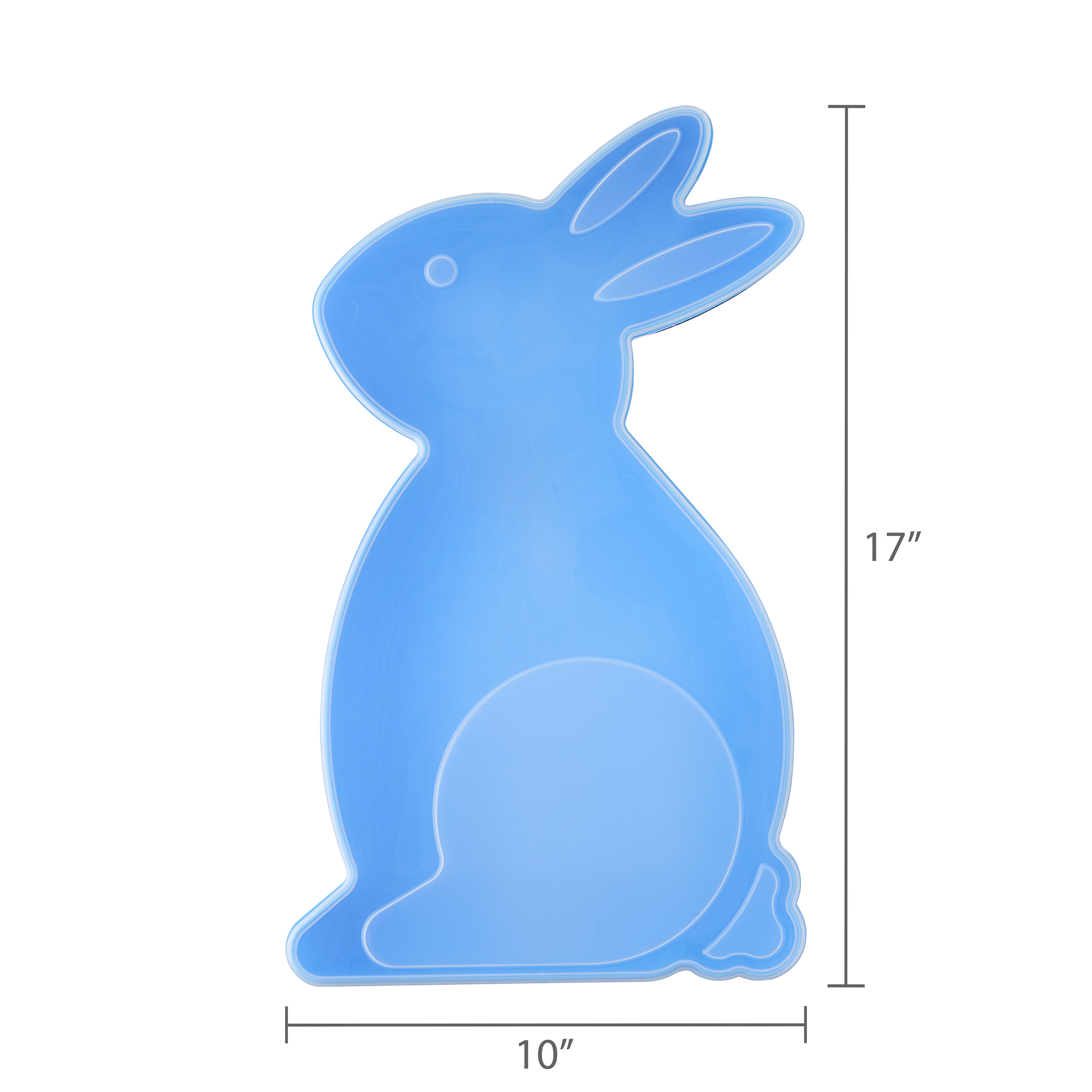 Plastic Bunny Shape Container Blue