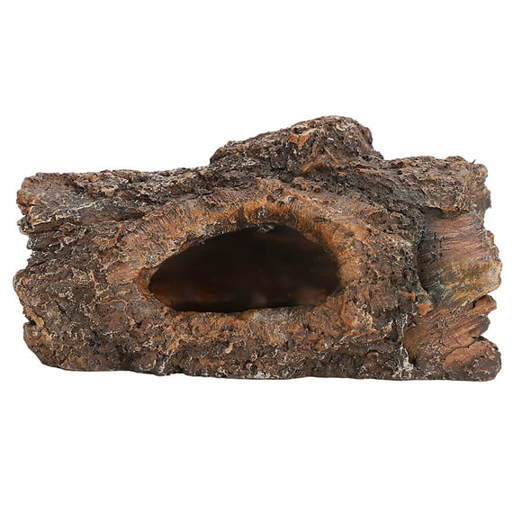 Reptile Box Landscape,Simulation Resin Tree Bark Reptile Hide Cave Simulation Tree Bark Hide Cave Expertly Crafted