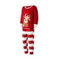 thumbnail image 3 of Nituyy Holiday Family Matching Pajamas Christmas Pjs Set Long Sleeve Tops Xmas Pajamas Pant Cute Family Jammies, 3 of 10