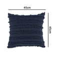 thumbnail image 5 of Set of 2 Decorative Cushion Cover with Tassel Fringe Throw Pillow Super Soft Pillowcases Tassel Decor Cushion Cover for Sofa Couch Bedroom Living Room, 5 of 9