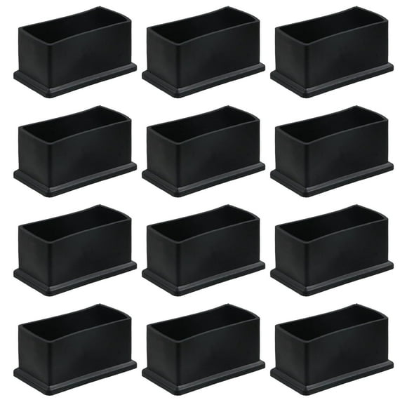 Cubiertas para patas de muebles Geesatis 5 x 2,5 cm de goma, 12 piezas