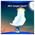 thumbnail image 2 of Always Ultra Thin Overnight Pads with Wings Unscented, Size 4, 52 ct, 2 of 10