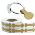 thumbnail image 4 of Conjunto de 500 unidades para etiquetas de precio de accesorios, etiquetas autoadhesivas en papel reciclado para complementos, bisutería, carteras Marrón, 4 of 8