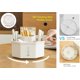 thumbnail image 3 of 1 soporte giratorio para bolígrafos (blanco), creativos botes giratorios de 360 ​​grados, almacenamiento de bolígrafos de cinco rejillas con tapete antideslizante, cajas de almacenamiento de papelería decorativas para el hogar y la oficina oso de fresa Electrónica, 3 of 5