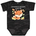 thumbnail image 3 of Inktastic Grandma and Grandpa Love Me Little Fox Boys or Girls Baby Bodysuit, 3 of 5