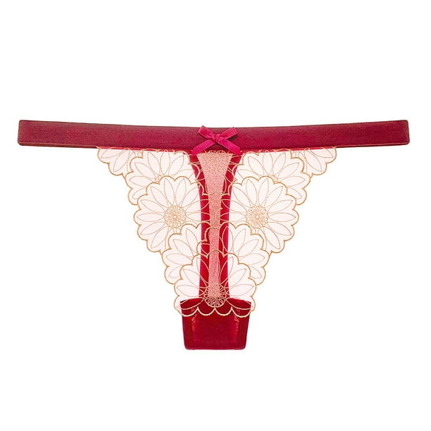  Daisy Flower Women's Breathable Underwear Bikini