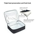 thumbnail image 3 of Reusable Thermal Bento Lunch Box Bag - Heat-Resistant Insulated Carrier with Handles, 3 of 6