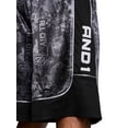 thumbnail image 2 of AND1 Men's & Big Men's All Court Printed Pattern Short, 11" Inseam, Sizes XS-5XL, 2 of 5