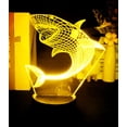 thumbnail image 5 of YSTIAN 3D Shark Fish Night Light Table Desk Optical Illusion Lamps 16 Color Changing Lights LED Table Lamp Xmas Home Love Birthday Children Kids Decor Toy Gift, 5 of 5