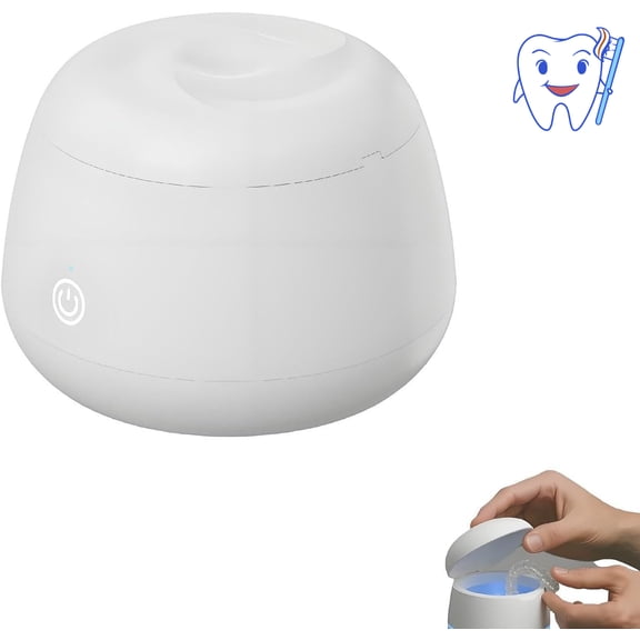 Zilo Dental, Ultrasonic Retainer for Cleaning Oral Hygiene, Suitable for use with dentures
