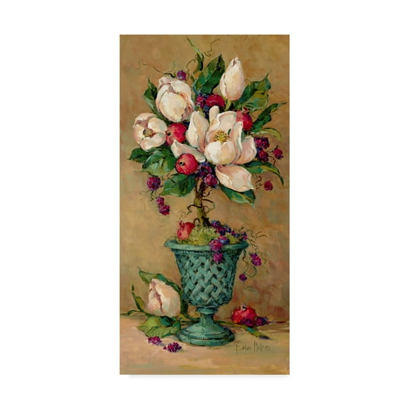 Trademark Fine Art ' Magnolia Cluster Topiary' Canvas Art by Barbara Mock