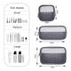thumbnail image 3 of 3pzs Cosmetiquera Neceser Estuches De Maquillaje Bolsa Viaje Xtellar gris, 3 of 3