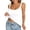 White, variant on Tank Top with Integrated Bras Lace Spaghetti Strap Camisole Casual Padded Sleeveless Ribbed Knit Shirt