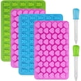 thumbnail image 1 of Moldes flexibles de silicona para gomitas de caramelo, perfectos para hornear, moldes de silicona en forma de corazón en miniatura fáciles de limpiar con superficie antiadherente, aptos para, 1 of 6