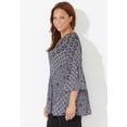 thumbnail image 3 of Catherines Women's Plus Size Petite Affinity Chain Pleated Blouse, 3 of 4